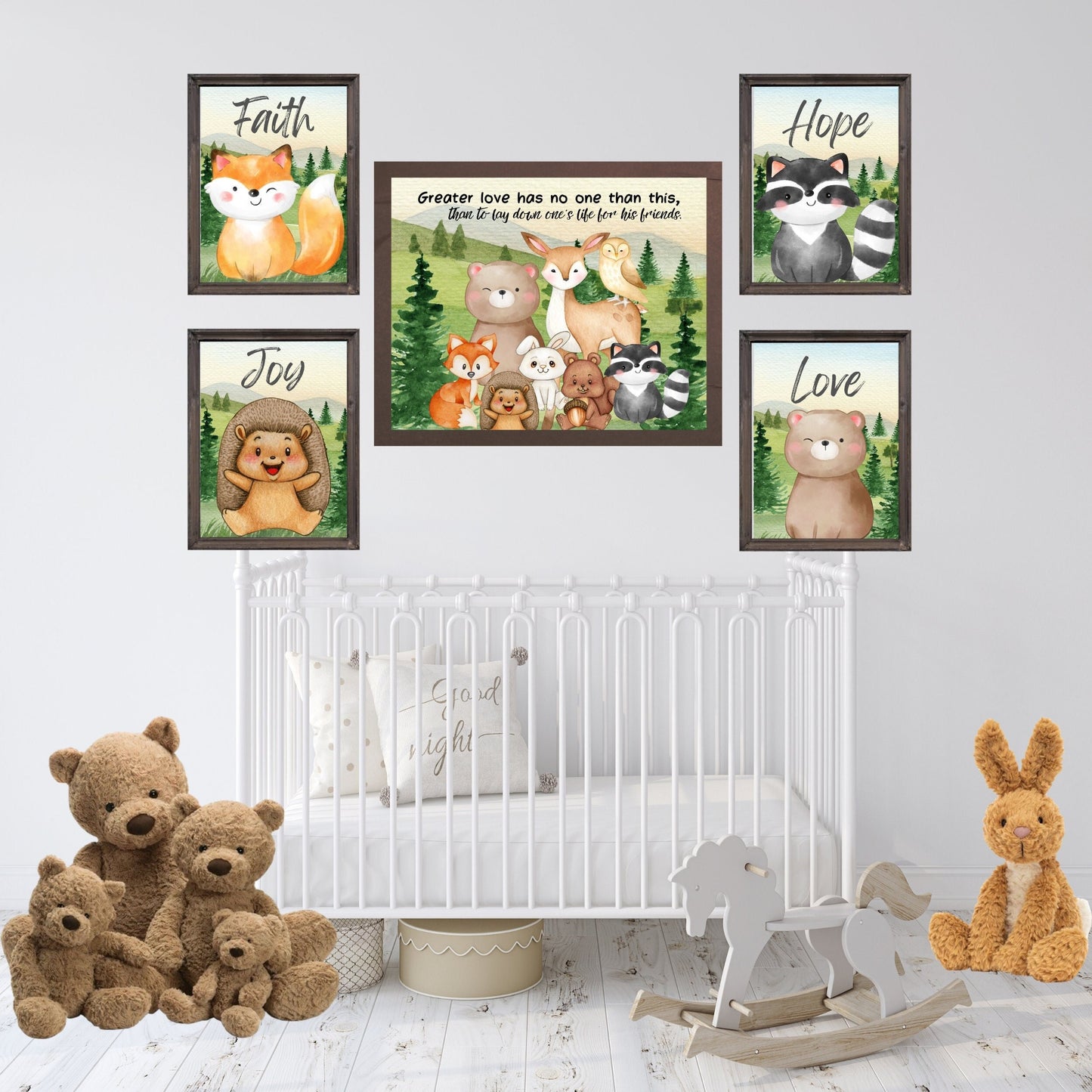 Whimsical Animal Nursery Wall Art