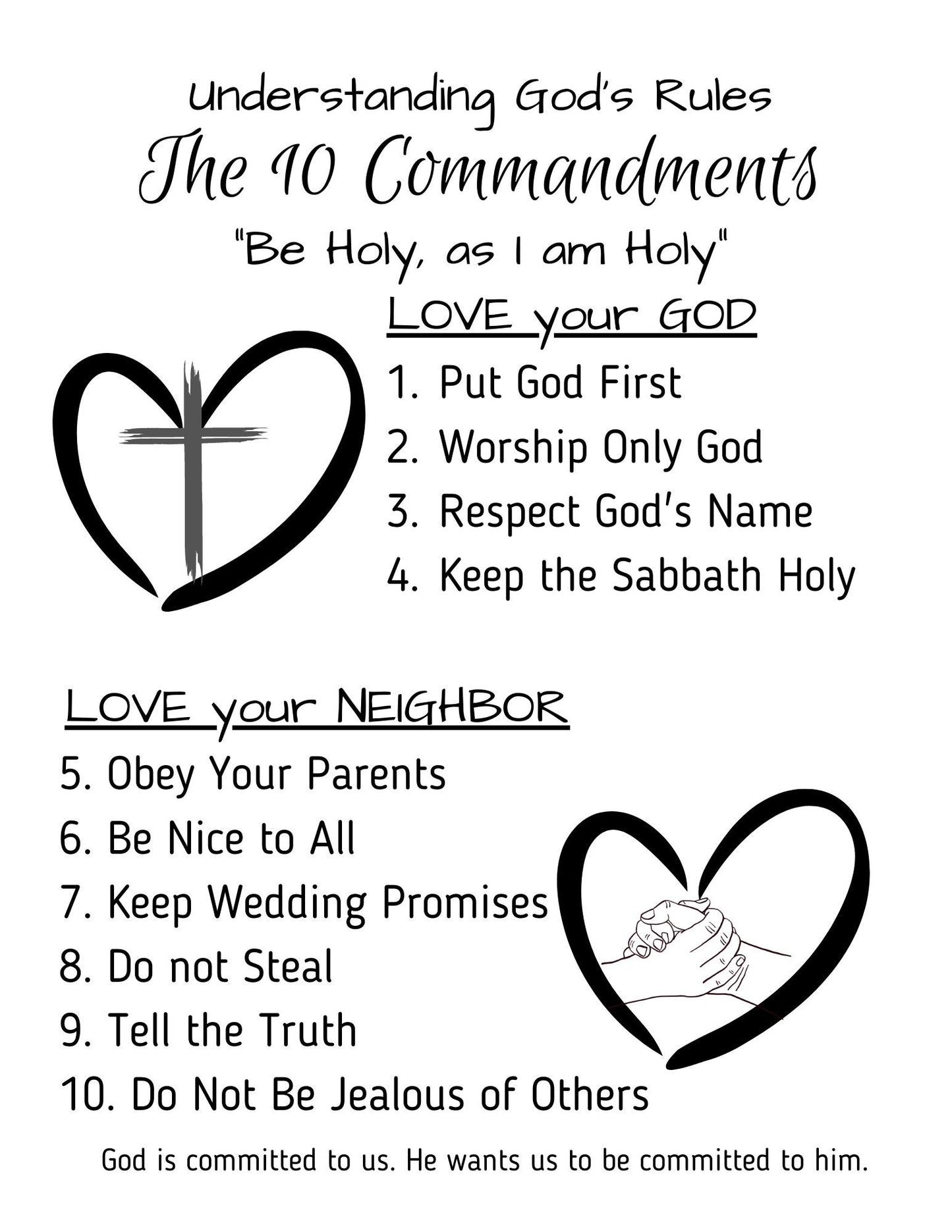 Understanding God's Rules - The Ten Commandments Wall Art